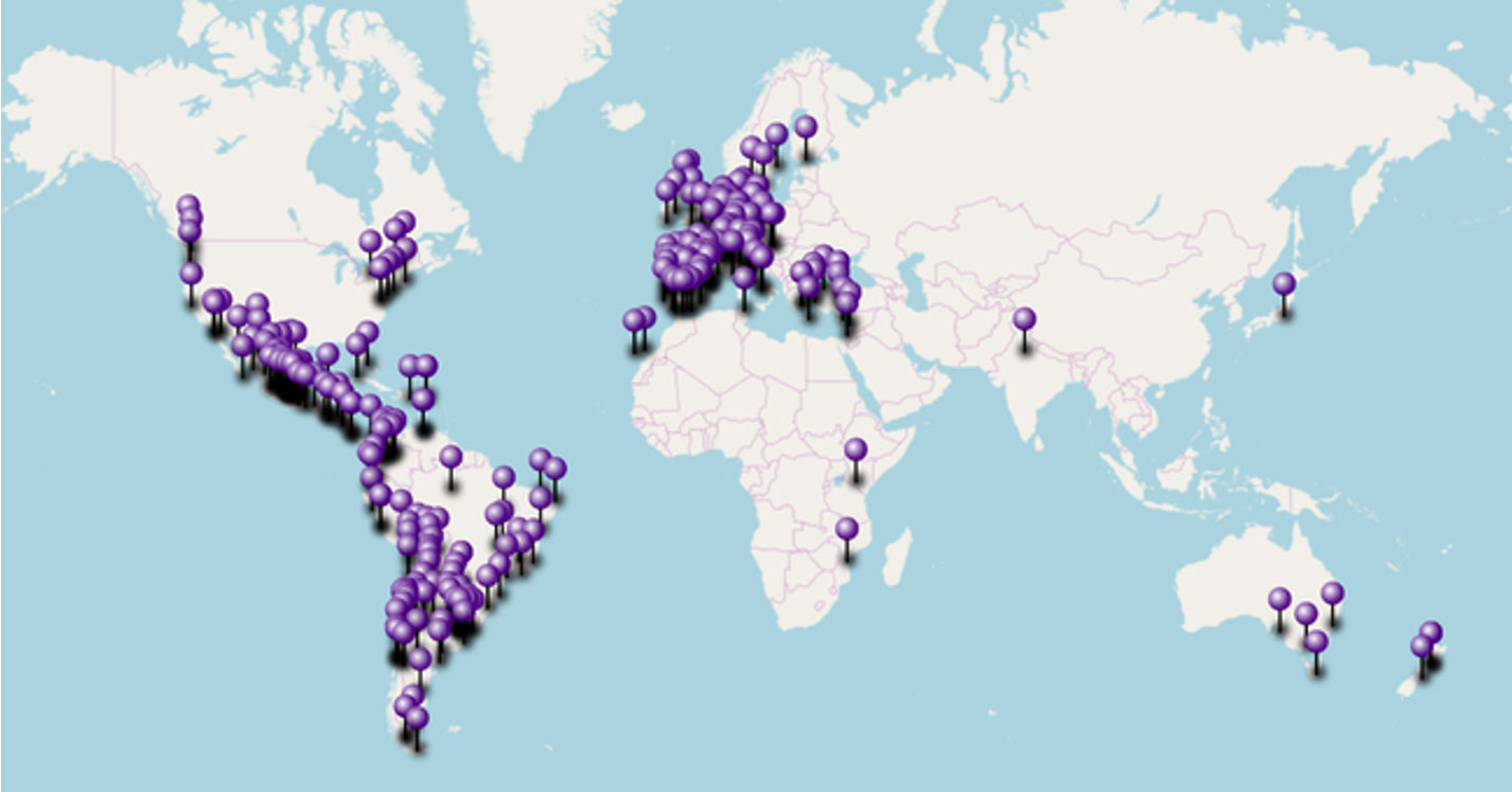 Mapa interactivo del grupo de feministas mapeadoras